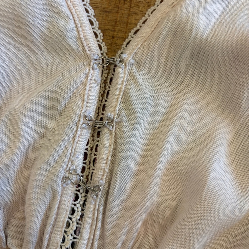 Hemant & Nandita Maya Mini Dress XL Open Back Tiered Ruffle Boho Party Resort - Picture 14 of 16